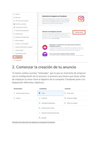 Publicidad en instagram paso a paso | PDF