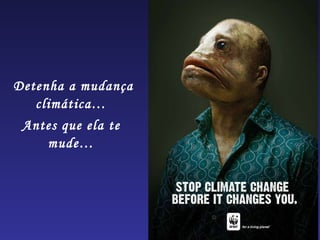 Detenha a mudança climática…  Antes que ela te  mude…  