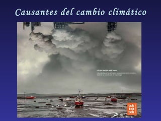Causantes del cambio climático 