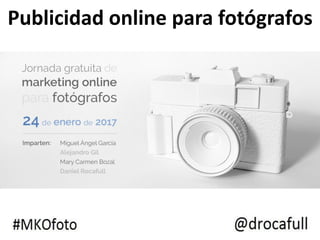 Publicidad online para fotógrafos
 