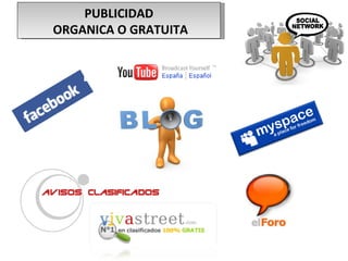 PUBLICIDAD ORGANICA O GRATUITA 