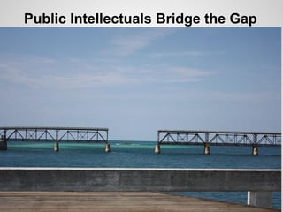 Public Intellectuals Bridge the Gap
 