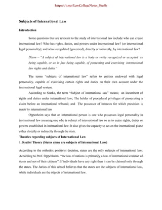 Public International Law - KLE Law Academy Notes @Lexpedia.pdf