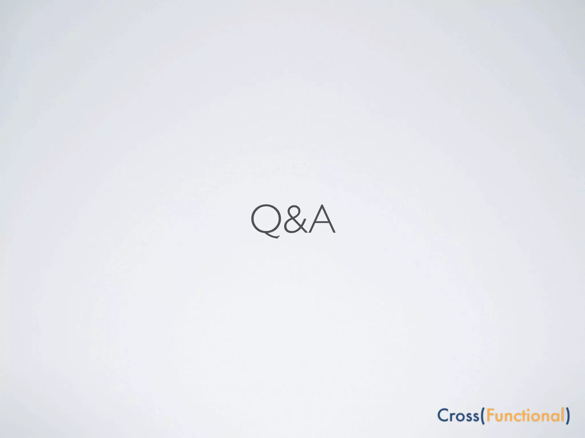 Q&A
 