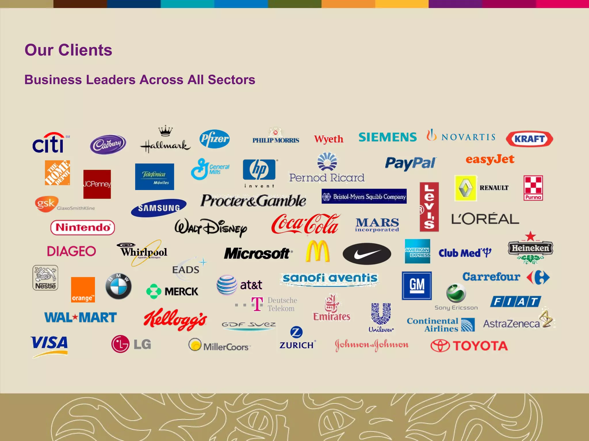 Our Clients Business Leaders Across All Sectors 