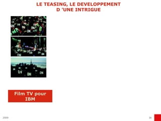 LE TEASING, LE DEVELOPPEMENT D ’UNE INTRIGUE Film TV pour IBM 