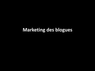 Marketing des blogues
 