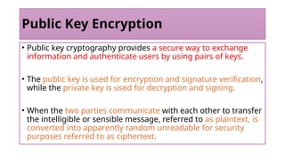 Comprehensive Overview of Public Key Encryption and Its Applications | PPTX