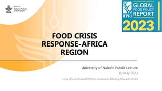 Food Crisis Response - Africa Region 