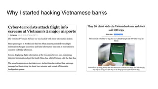 Why I started hacking Vietnamese banks
 