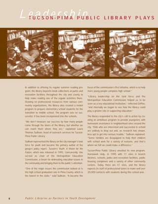 Public Librariesas Partnersin Youth Development