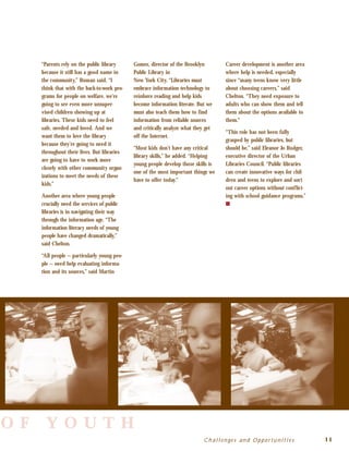 Public Librariesas Partnersin Youth Development