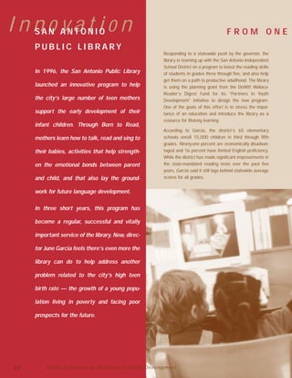 Public Librariesas Partnersin Youth Development