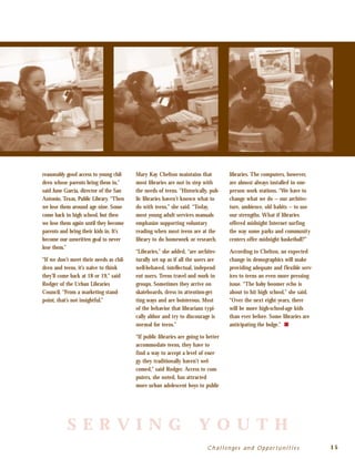 Public Librariesas Partnersin Youth Development