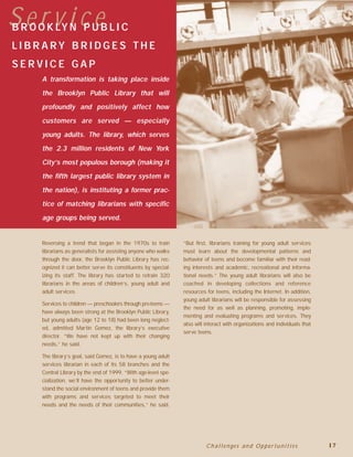 Public Librariesas Partnersin Youth Development