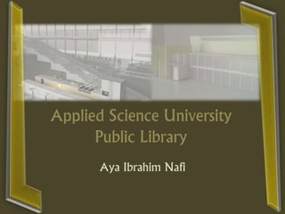 University Public Library Project | PPT
