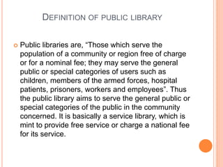 Public library | PPTX