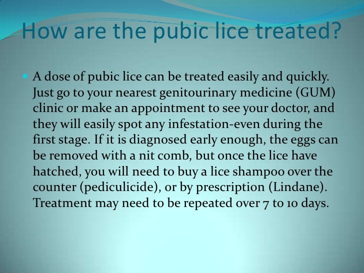 Pubic Lice And Scabies