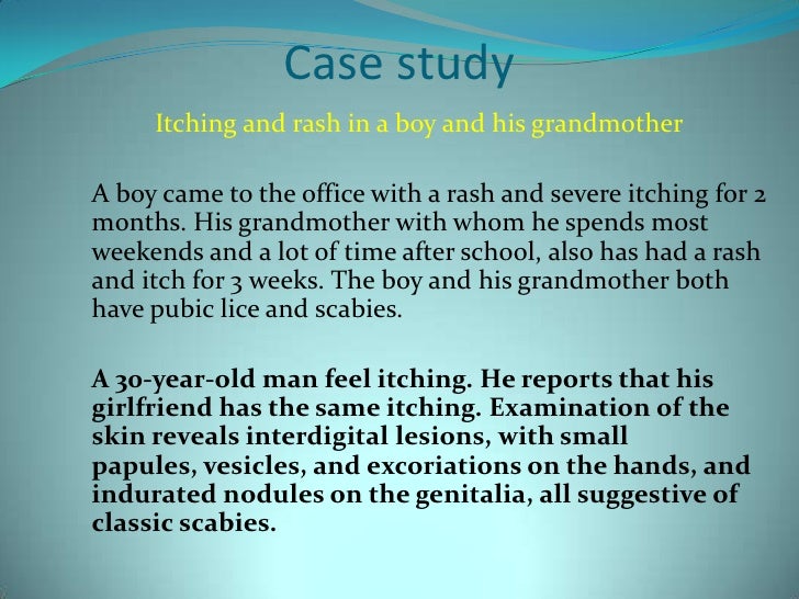 Pubic Lice And Scabies