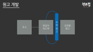 편집자
피드백
조판용
원고
초고
수
정
원
고
원고 개발
 