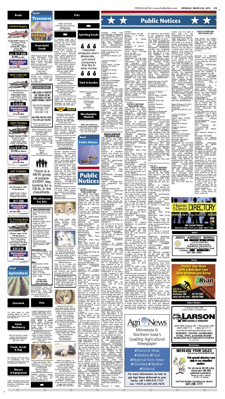 PostBulletin public notices