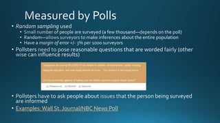 Examples:Wall St. Journal/NBC News Poll
 