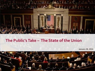 The Public’s Take – The State of the Union
January 28, 2014

 