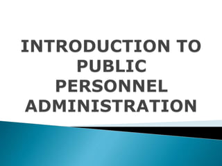 Public personnel administration(final)