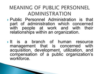 Public personnel administration(final)