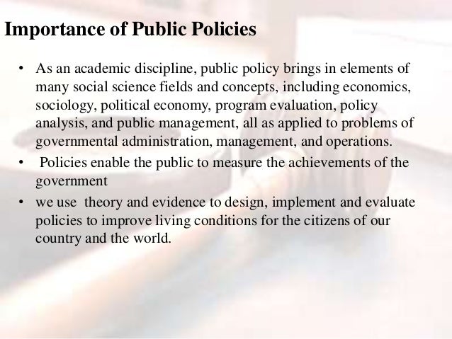 Public Policies In India