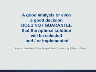 Adapted from Public PolicyAnalysis:An Introduction byWilliam N. Dunn
 