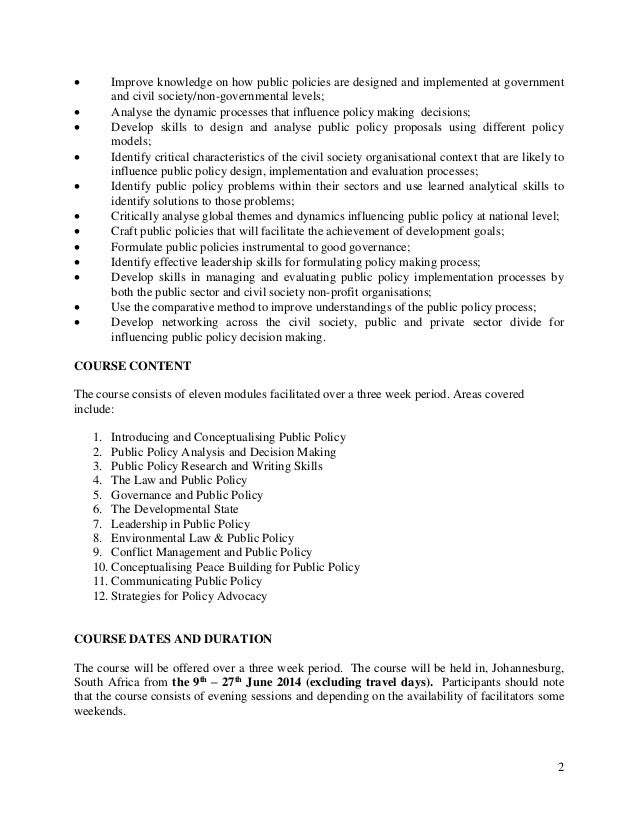 Masters in public policy ranking image
