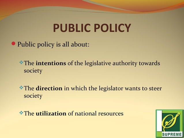 Public Policy Formulation - Process and Tools | PPT