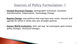 Structural Policy Definition Public Policy Formulation and Analysis-1: Definition, Process ...