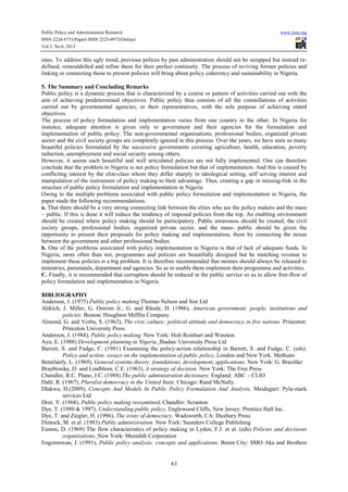 Public policy making and implementation in nigeria connecting the nexus ...