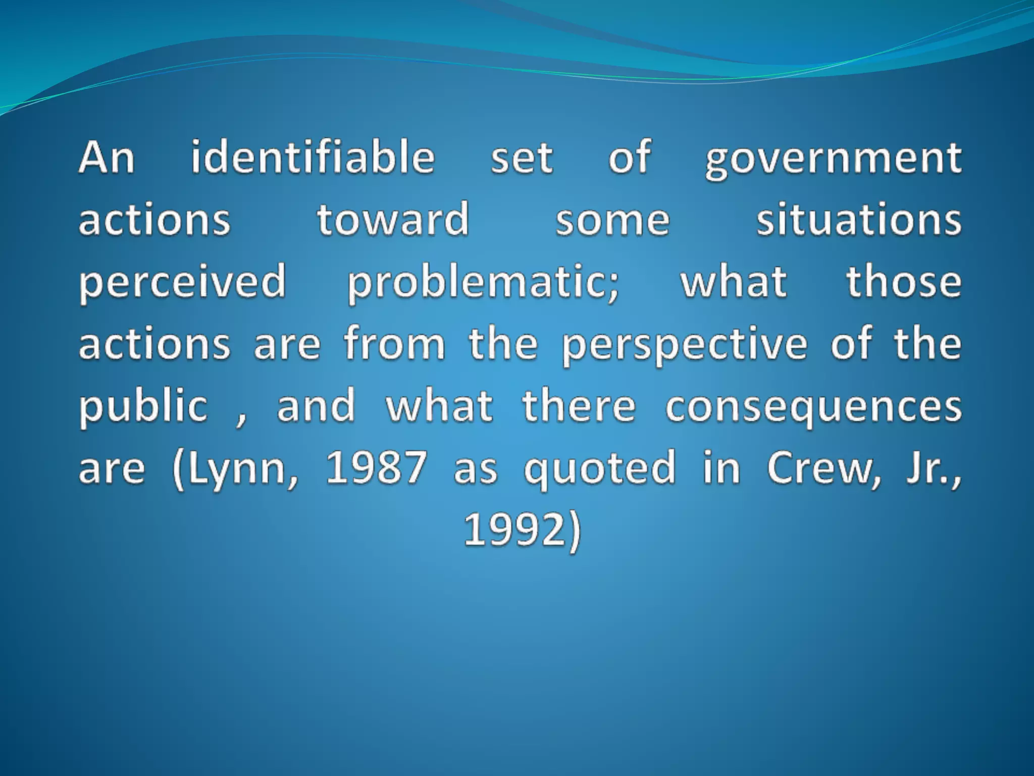 Public Policy Introduction 