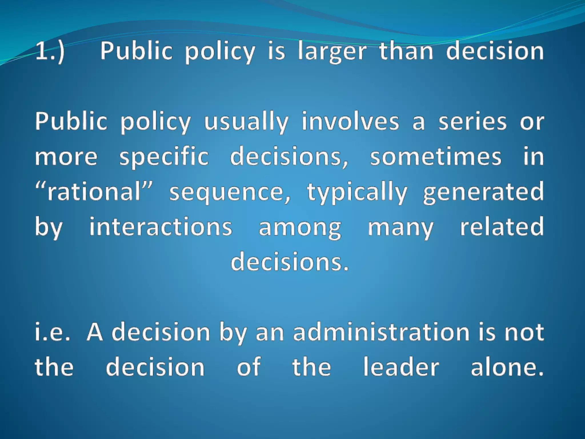 Public Policy Introduction 