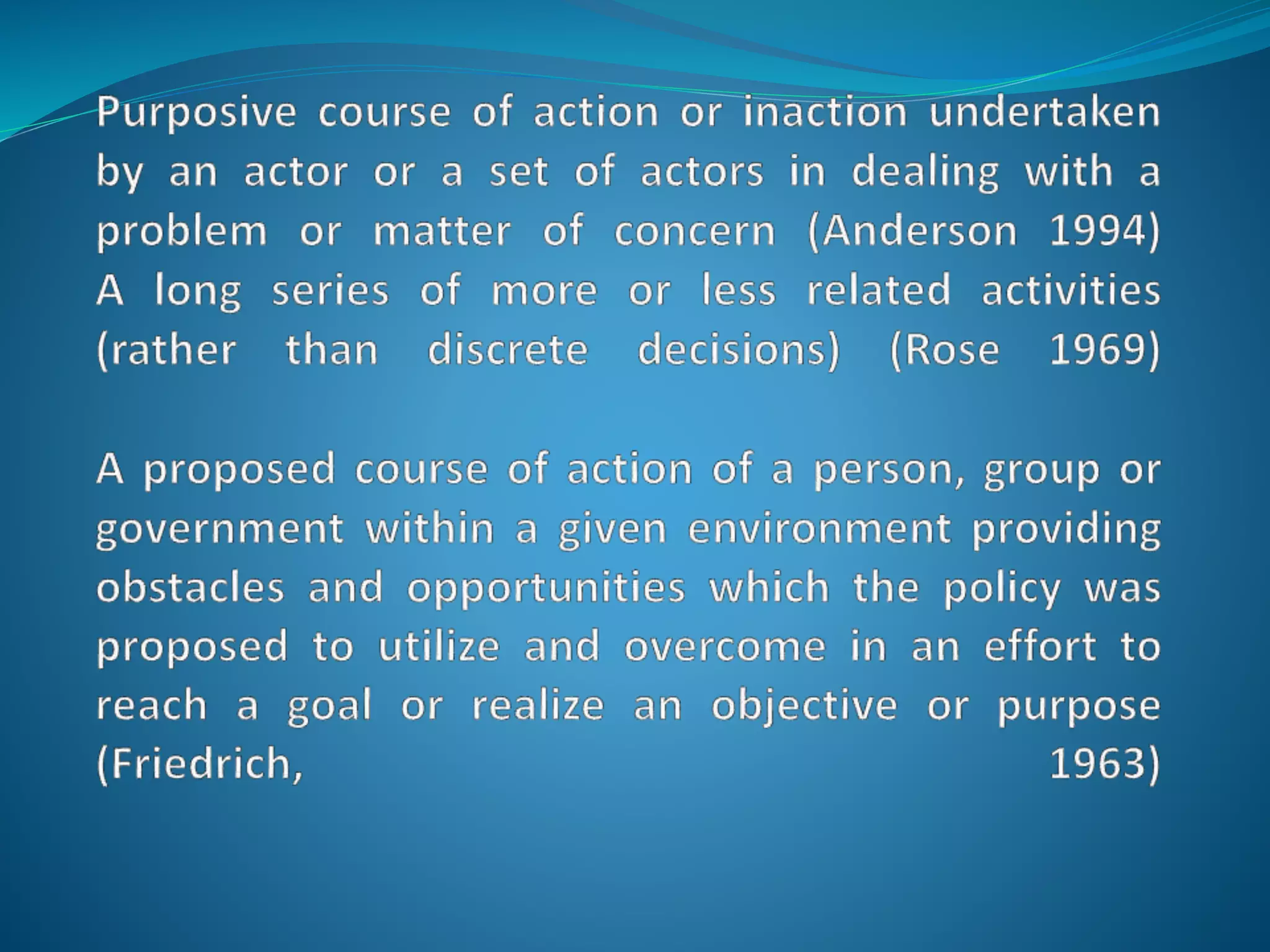 Public Policy Introduction 