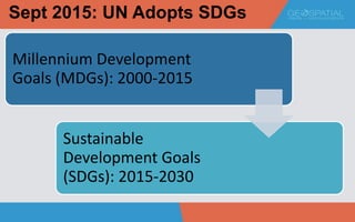 GEOSPATIAL DATA & SUSTAINABLE DEVELOPMENT | PPTX