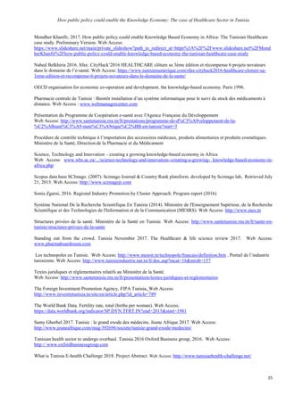 15 bonnes raisons d’utiliser python dans le... Public policy to enable KBE in Africa. The case of healthcare sector in ...