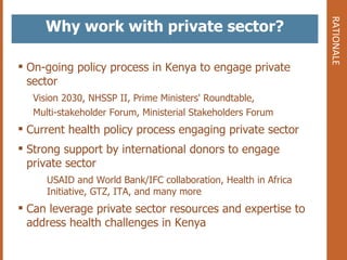 Public private partnership in health sector kenya | PPT