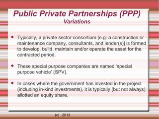 Public private partnerships in India