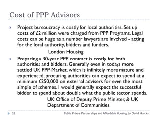 Public Private Partnerships (Ppp) And Affordable Housing By David ...