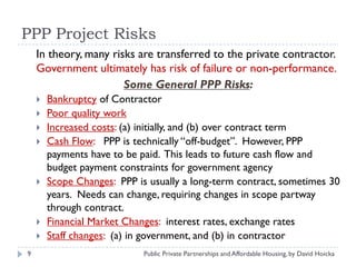 Public Private Partnerships (Ppp) And Affordable Housing By David ...