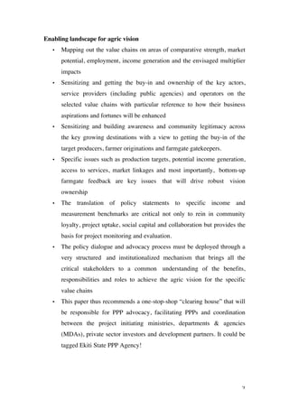 Public Private Partnerships (PPPs): The Case of Agribusiness | PDF