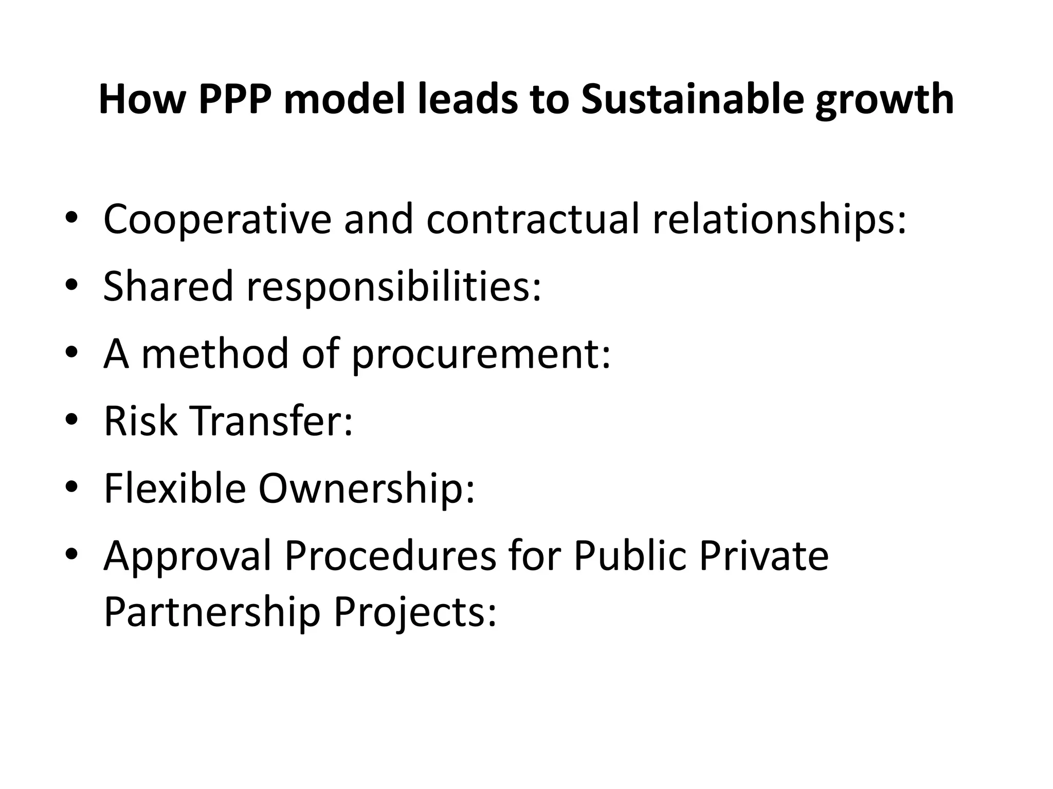 Public private partnership sustainable growth | PPTX | Private Equity ...