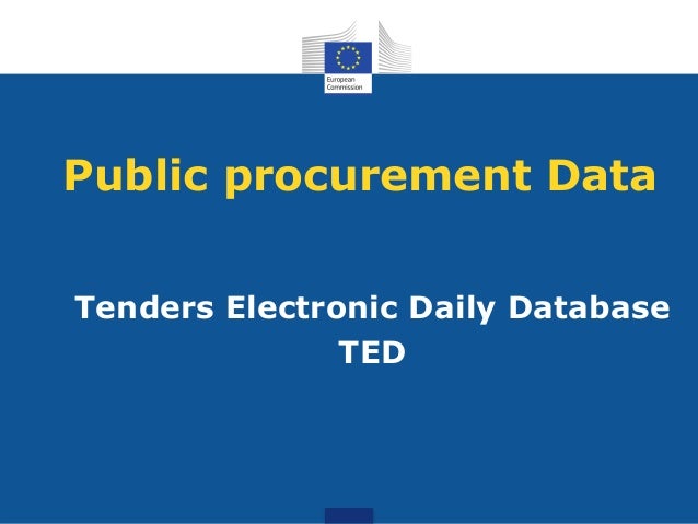 Public Procurement Data Eu