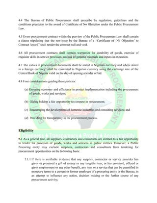 Procurement Procedures Manual for Public Procurement in Ekiti State | PDF
