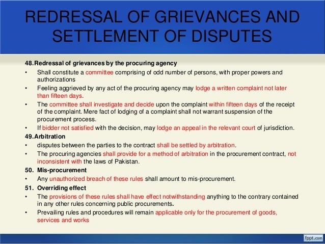 Public procurement rules 2004