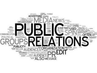 Public relation/ Publicity
 